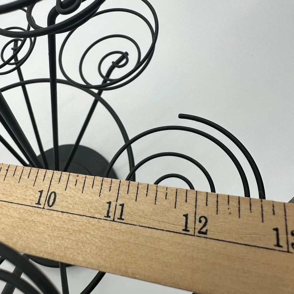Black Metal 18 Count Cupcake Stand Spiral Tiered Dessert Tree Display Holder